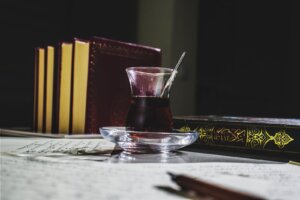 Glass Cup With Saucer